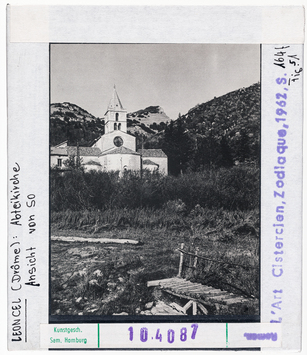 Vorschaubild Leoncel: Abteikirche, Ansicht von Südosten 